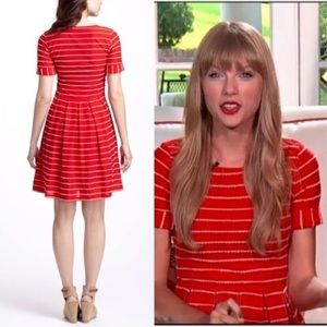 Anthropologie Red Dress